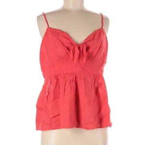 LOFT Coral Textured Peplum Cami Tank Top Size M